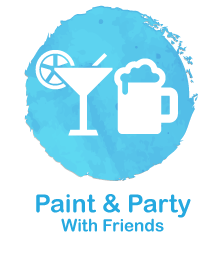 paint and party with friends